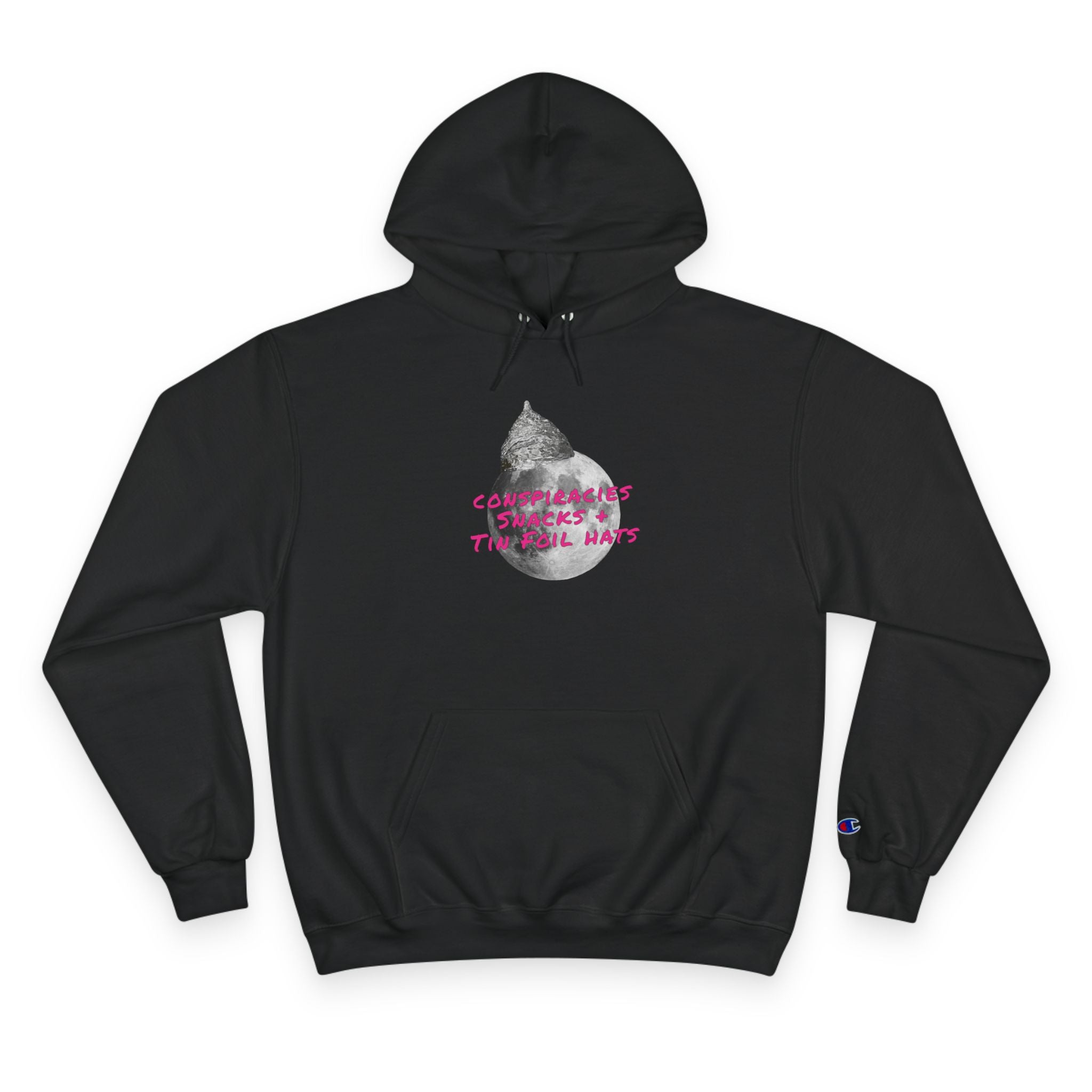 Snacks and Tin Foil Hats Logo - Champion Hoodie