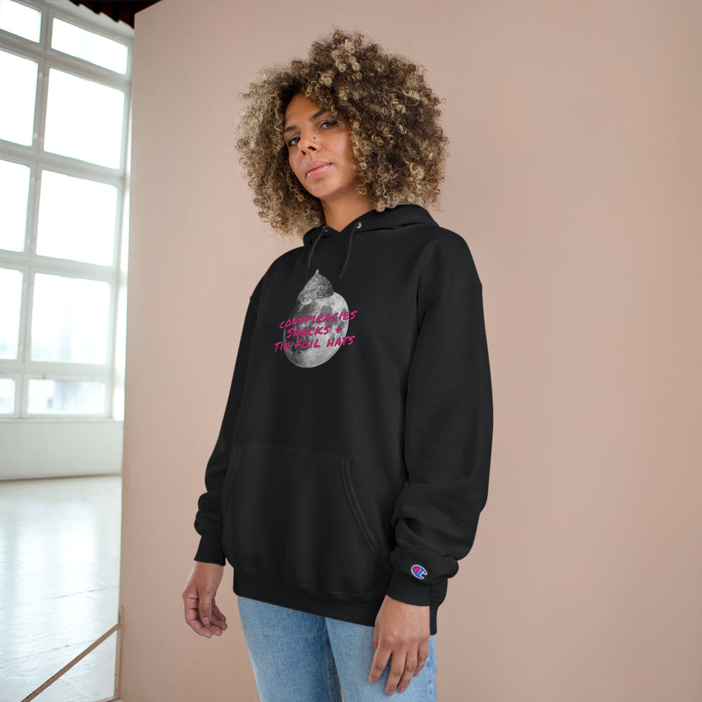 Snacks and Tin Foil Hats Logo - Champion Hoodie